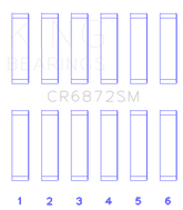 King Engine Bearings Toyota 1GR-FE Connecting Rod Bearing Set - Size +.25mm