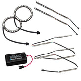 Oracle 15-17 Ford Mustang V6/GT/Shelby Dynamic DRL w/ Halo Kit - ColorSHIFT - Dynamic SEE WARRANTY