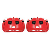 Power Stop 09-10 Dodge Ram 2500 Rear Red Calipers w/Brackets - Pair