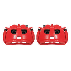 Power Stop 09-10 Dodge Ram 2500 Rear Red Calipers w/Brackets - Pair