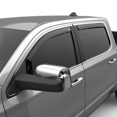 EGR 2019 Dodge Ram 1500 Crew Cab SlimLine In-Channel WindowVisors Set of 4 - Matte Black