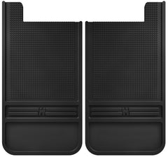 Husky Liners Universal 12in Wide Black Rubber Rear Mud Flaps w/o Weight