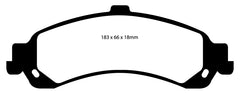 EBC 02 Cadillac Escalade 5.3 (PBR rear caliper) Yellowstuff Rear Brake Pads
