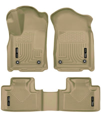 Husky Liners 16-22 Dodge Durango Weatherbeater Tan Front & 2nd Seat Floor Liners