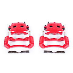 Power Stop 02-05 Dodge Ram 1500 Front Red Calipers w/Brackets - Pair