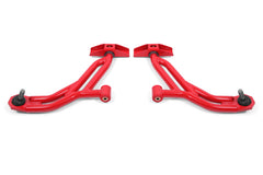 BMR 10-14 Ford Mustang / Shelby GT500 Non-Adj. Lower A-Arms (Poly/Delrin) - Red